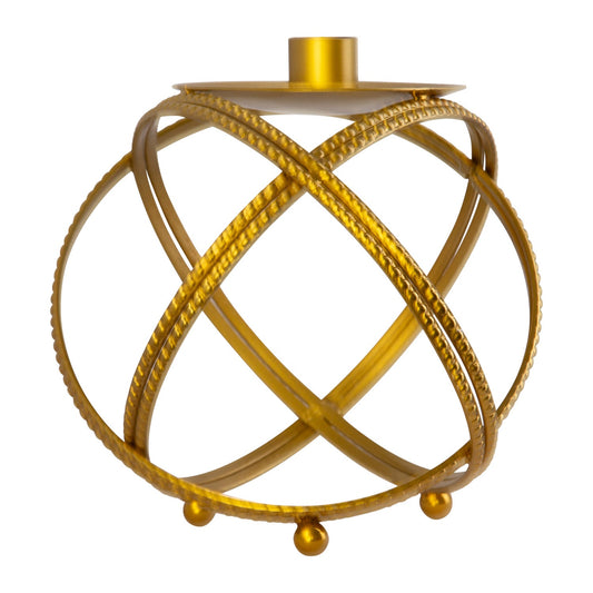7"D Dec Sphere Candle Holder
