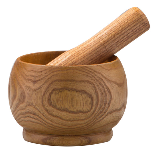 4" H 2-Piece Bowl-Shaped Mortar And Pestle